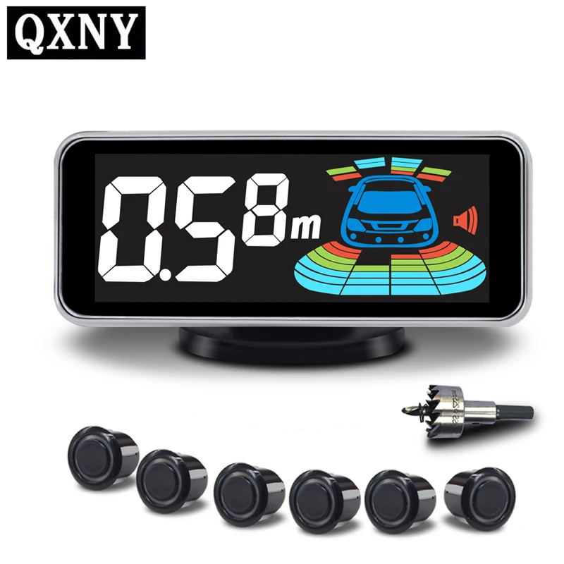 Парктроник Система помощи при парковке 6 датчиков|parking sensor kit display|parking sensorlcd parking |