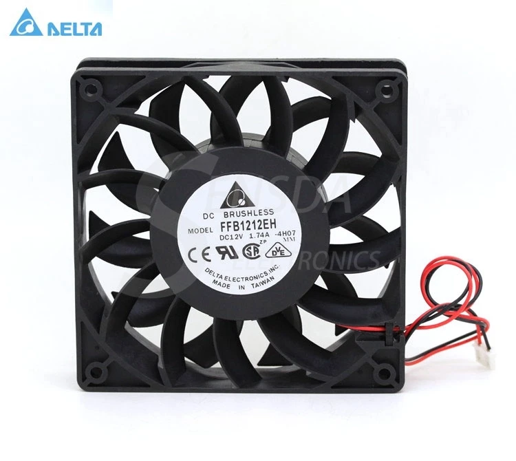 Вентилятор охлаждения для сервера delta ffb1212eh 12025 12 см 120 мм DC В 1 74a см|cooling fan|delta