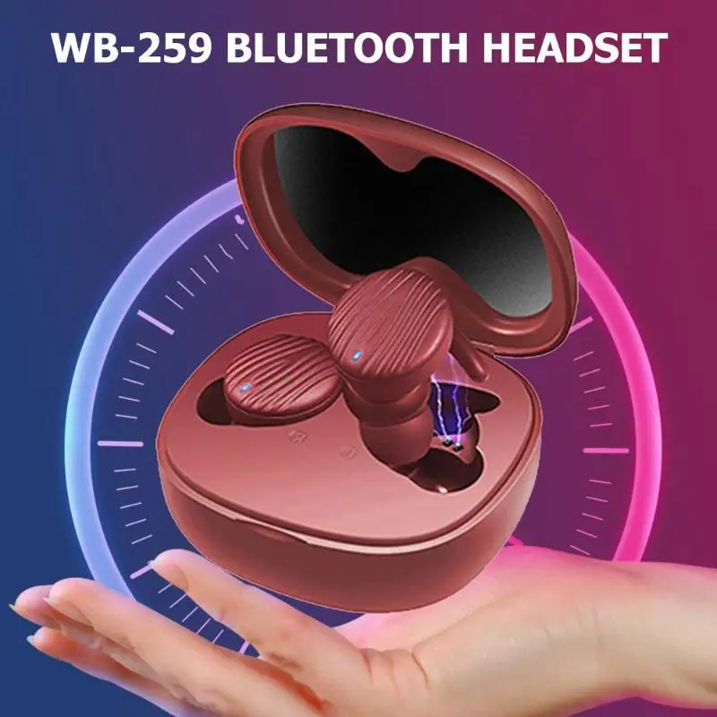 WB-259 беспроводной смарт TWS Bluetooth 5,0 шумоподавление HiFi спортивный наушник 27x22x20 мм время вызова 6 часов