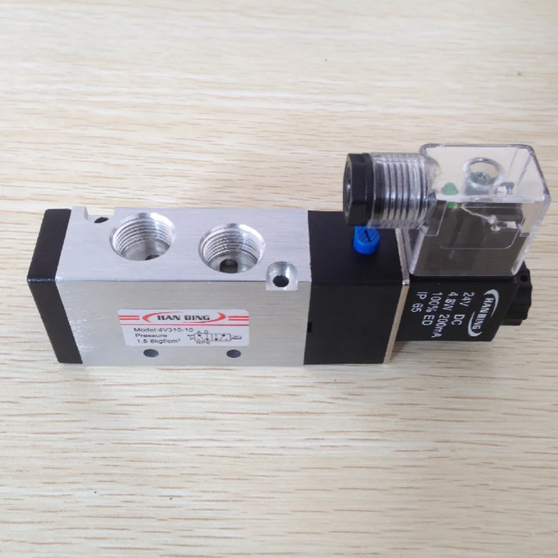 GOGO пневматическая однородная фотолампа 4V310 08 1/4 дюйма 10 3/8 BSP 24 В 5/2 ходовой