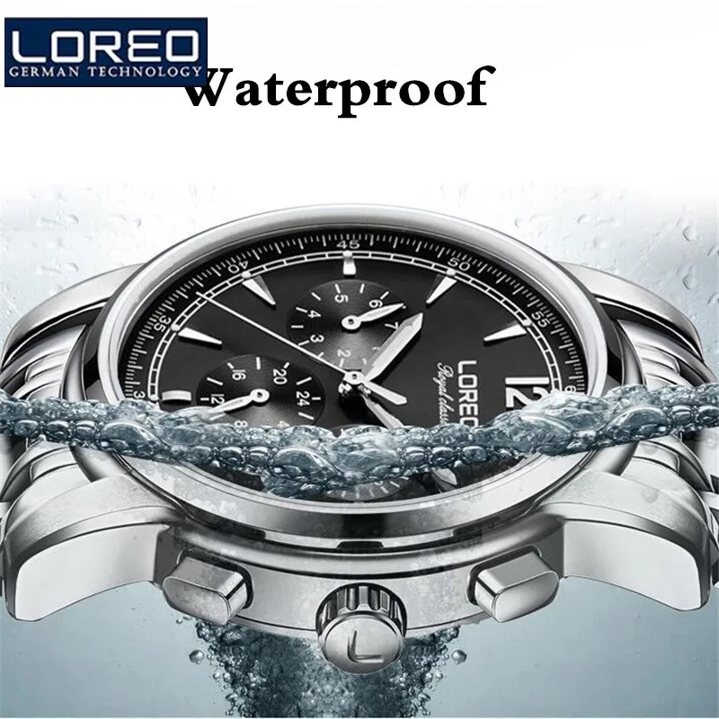 

LOREO Watch Fashion Stainless Steel Skeleton Orologio Uomo Mechanical Wristwatch For Men Relogio Feminino Erkek Kol Saati J98