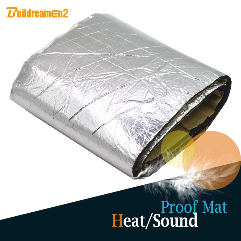Buildreamen2 Car Firewall Tailgate Engine Sound Absorption Material Heat Insulation Cotton Noise