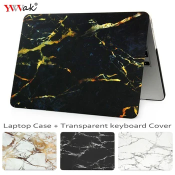 

YWVAK Marble Laptop Case for Macbook Air Pro Retina 11 12 13.3 15 inch for New Mac Book 13 15 with Touch Bar +Keyboard Cover