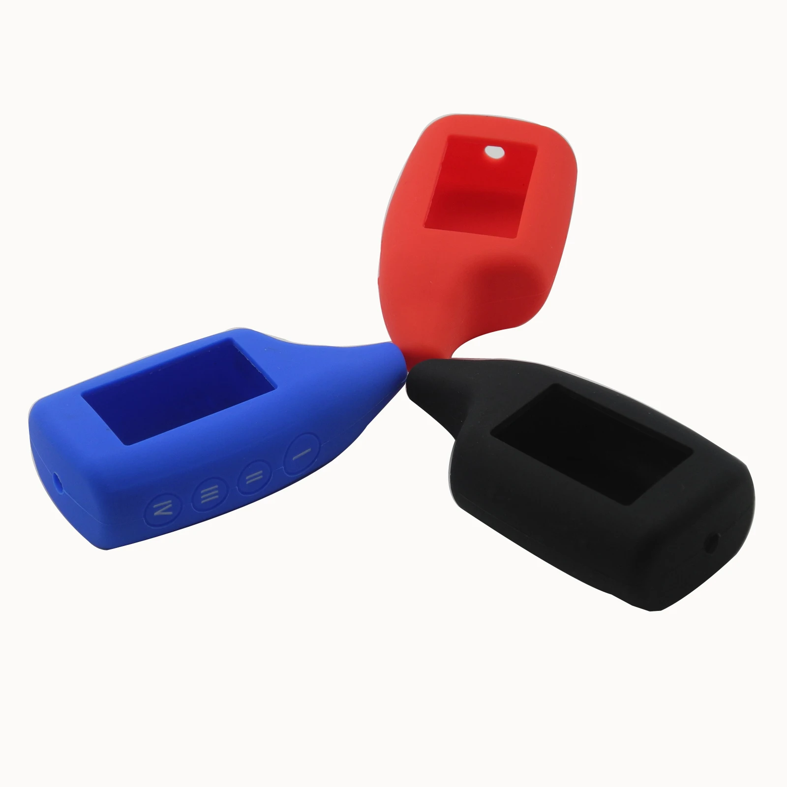 

4 Buttons New Two Way Car Alarm Silicone Case For Scher-Khan Magicar 5 6 LCD Remote Only fit Scher khan Magicar M5 Key Cover
