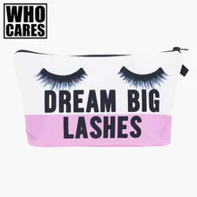 lashes 3D Printing Necessaire Women Cosmetics Bags New Travel Make up Bag Organizer Maleta de Maquiagem Organizador Makeup Bag