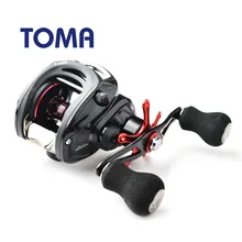 TOMA приманка рыболовная сеть катушка 14+ 1BB GT 6,4: 1 Катушка baitcasing Рыболовные катушки Левая Правая рука 8 кг Макс тяга Сверхлегкий соленой воды