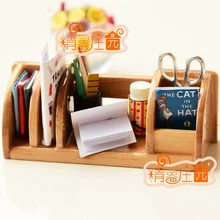 Мини кукольный домик аксессуары для мини-мебели для деревянных книжных полок богатые ручки ножницы