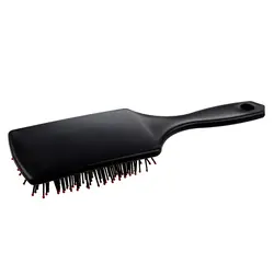 Hthl-профессиональный черный Paddle Подушка волосы массажной щеткой расческа гребень