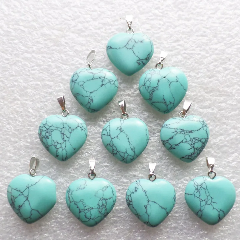 (Min.order 10$ mix) Free shipping 10Pcs Beautiful Yellow Crazy Lace Stone Heart Pendant Bead 21x20x5mm ZY11667 | Украшения и