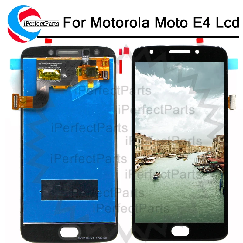 100% тест для Motorola Moto E4 LCD дисплей кодирующий преобразователь сенсорного экрана в