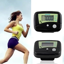 Multifunctional Electronic Pedometer Black Digital LCD Run Step Run Pedometer Walking Calorie Counter Distance Clip-on