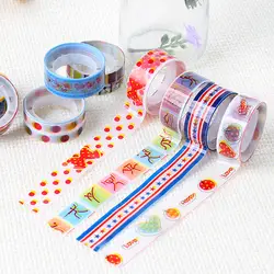 10 шт. 1,5 м DIY клейкая стикеры декоративные Скрапбукинг Washi клейкие ленты звезда серии лента с рисунками цвет случайно