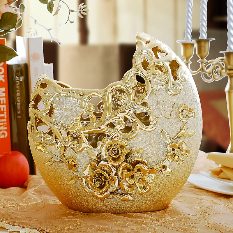 Online Buy Wholesale gold vase from China gold vase Wholesalers