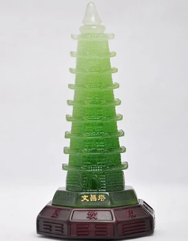 

ZSR530>>>>>>> resin Wenchang tower nine layer 9 layer switch ornaments academic office table decorations crafts art study