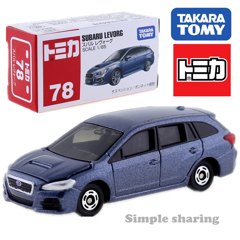TAKARA TOMY TOMICA № 78 SUBARU LEVORG модель комплект 1: 65 литой миниатюрный автомобиль игрушка