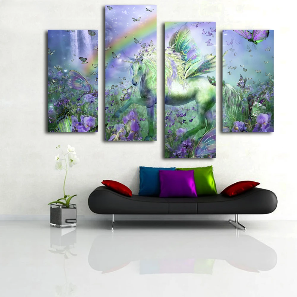

Elegant horse art printing decorative canvas picture wall art on living room