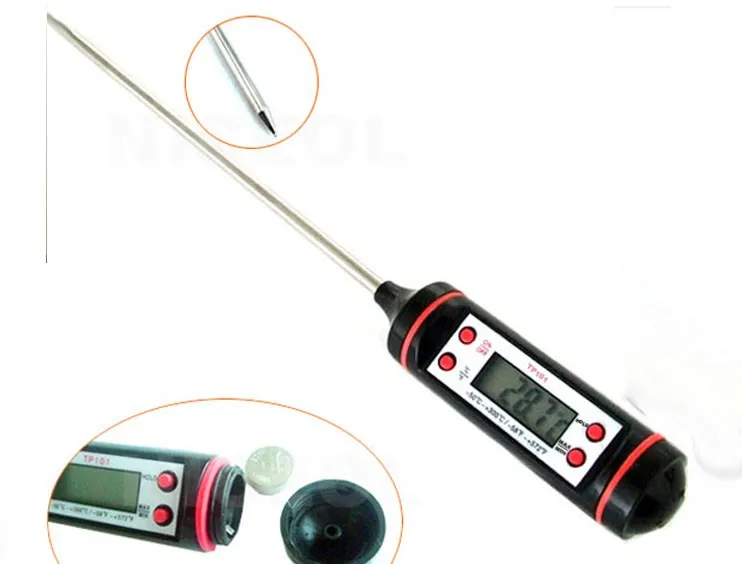 Новая ручка для еды тип иглы электронный цифровой Термометр Зонд Тип жидкое масло для барбекю термометр