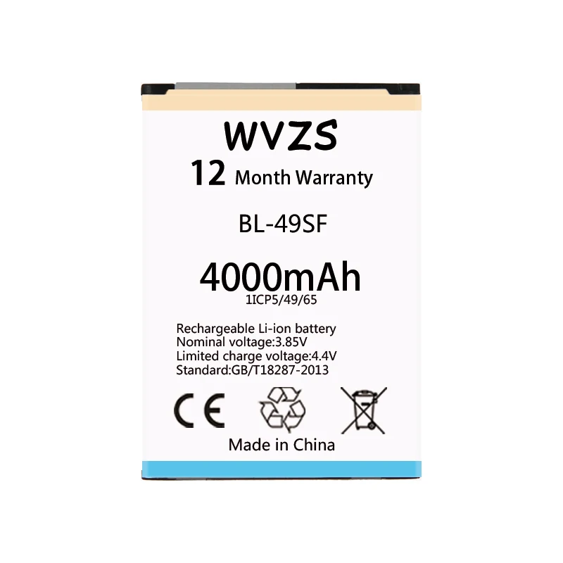 Wvzs 4000mAh литий-ионная батарея BL-49SF для LG H735T H525N G4 mini Beat G4C G4S сменные батареи |
