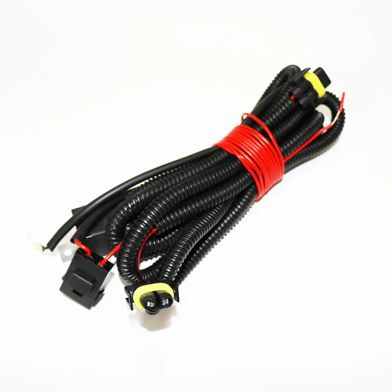 Fog lamp wiring harness fog light wiring harness fog light wiring kit For VW New Polo Golf Jetta MK5 MK6 Skoda Octavia Fog Light Lamp Wires Harness Cable With Fuse Car Accessories