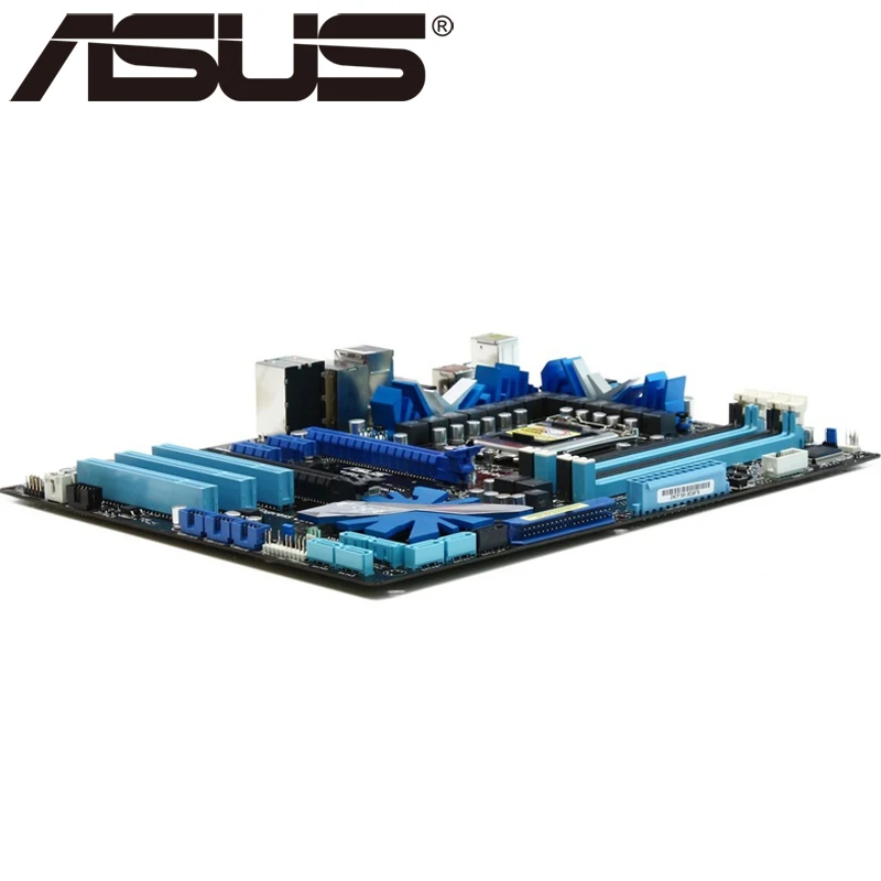Asus P7P55D настольная материнская плата P55 розетка LGA 1156 i5 i7 DDR3 16G ATX UEFI BIOS оригинальная