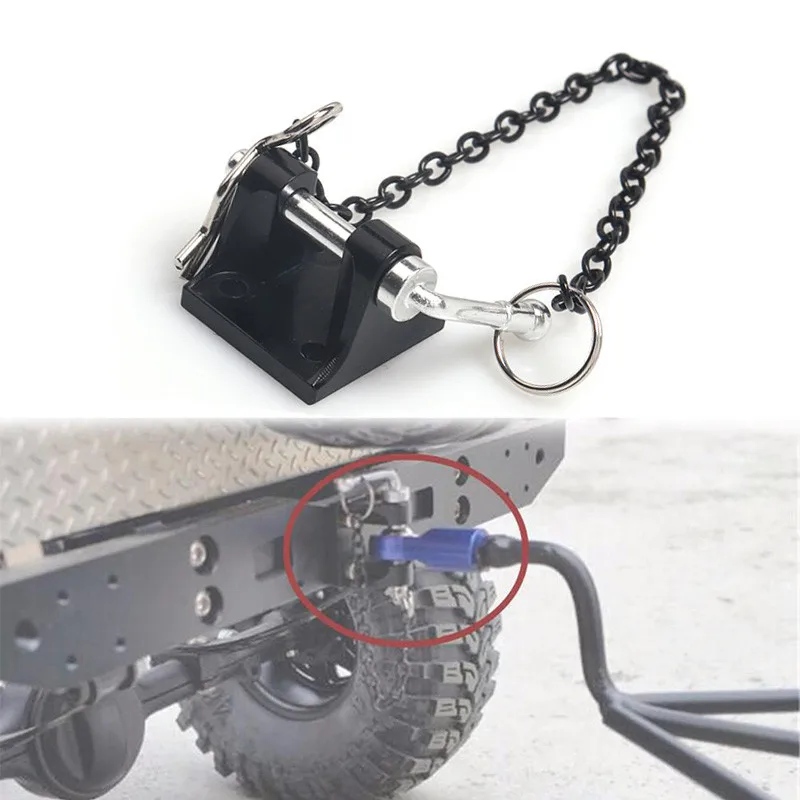 Für SCX10 Traxxas TRX4 90046 RC Crawler Car 1:10 Metall Anhaengerhaken Halterung Für SCX10 Traxxas TRX4 90046 RC Crawler Car 1:10 Metall Anhaengerhaken Halterung