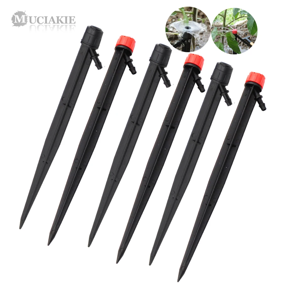 

MUCIAKIE 10PCS 18CM Mixed 3 Types of 360 Degrees Adjustable Drippers Garden Drip Irrigation Emitter Micro Plant Flowers Drip