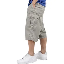 Y1903-C1085 летние новые тонкие мужские повседневные брюки большого размера семь очков дешевые оптом