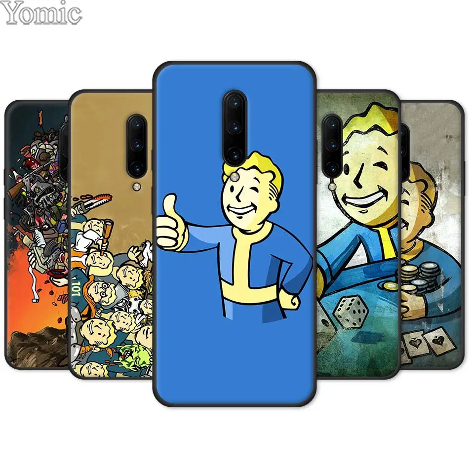 

game Fallout Soft TPU Cover Shell for Oneplus 7 7 Pro 6 6T 5T Black Case for Oneplus 7 7Pro Silicone Phone Case