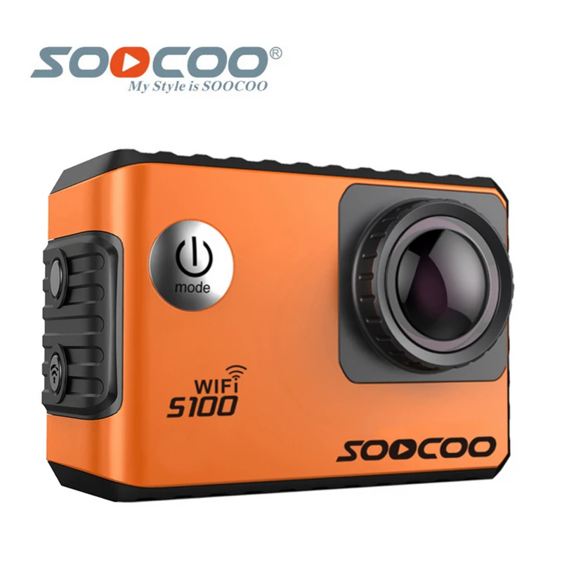 SOOCOO S100 2,0 экран с разрешением 4 K Wifi Экшн-камера, спортивные DV с водонепроницаемым чехлом и возможностью погружения на глубину до 30 м