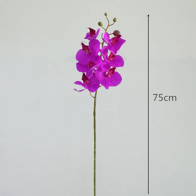 Flone Real Touch Butterfly Orchid Simulation Silk Orchid  Artificial Plant Flower For Wedding Home Office Party Decoration (10)