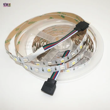 

DC12V SMD5050 Mixed Color RGBW RGB + (Warm/Cool White) RGBWW RGBCW LED Strip 5pin IP30/IP65/IP67 300 LEDs/roll 5M/roll 60leds/m