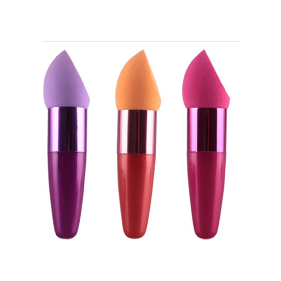 

Colorful Makeup Brushes High Quality Teardrop-Shaped with Handle Puff hua zhuang bang Blush BB Cream Liquid Foundation Wet And D