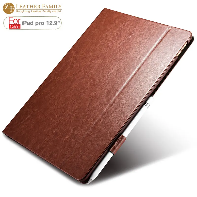 For ipad pro 12.9 inch case Vintage PU Leather Protective Folio smart