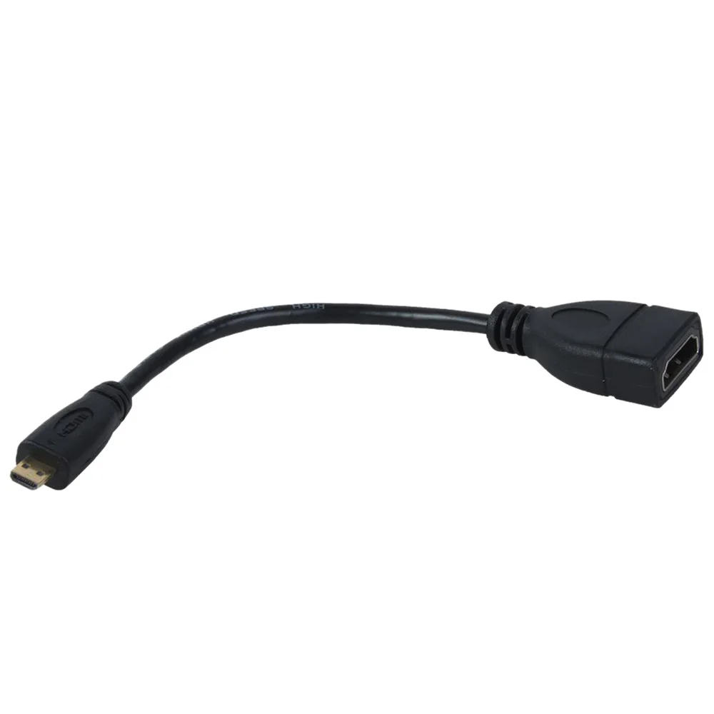 Высокоскоростной мини-hdmi Мужской к HDMI Женский кабель с Ethernet/1,4 версия мини-hdmi к HDMI, черный