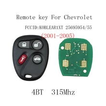 2 шт.* 4 кнопки дистанционный ключ дистанционный для Chevrolet Silverado, S10 Tahoe Юкон 2002-2004 Koblear1xt 25695954