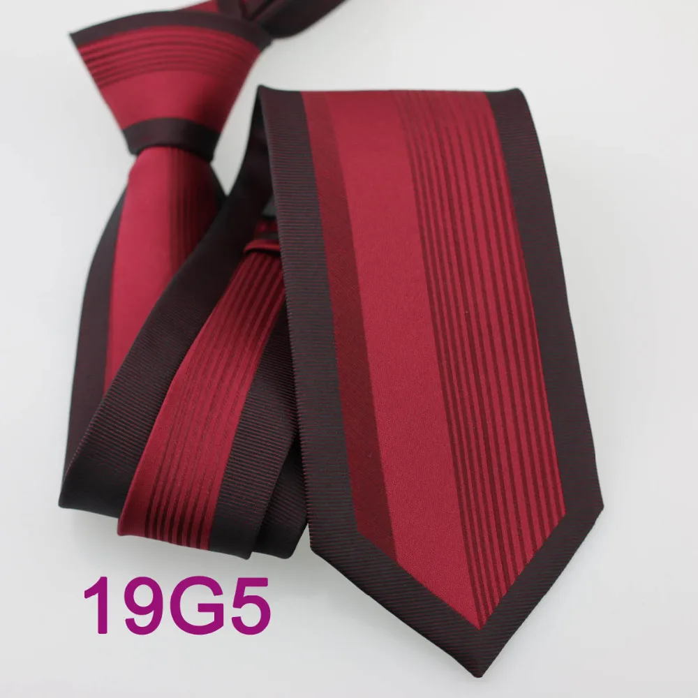 Coachella Мужские галстуки бордовый с черной Красной каймой полоски микрофибры сплетенный галстук нормальный галстук в деловом стиле для мужчин платье Свадьбы