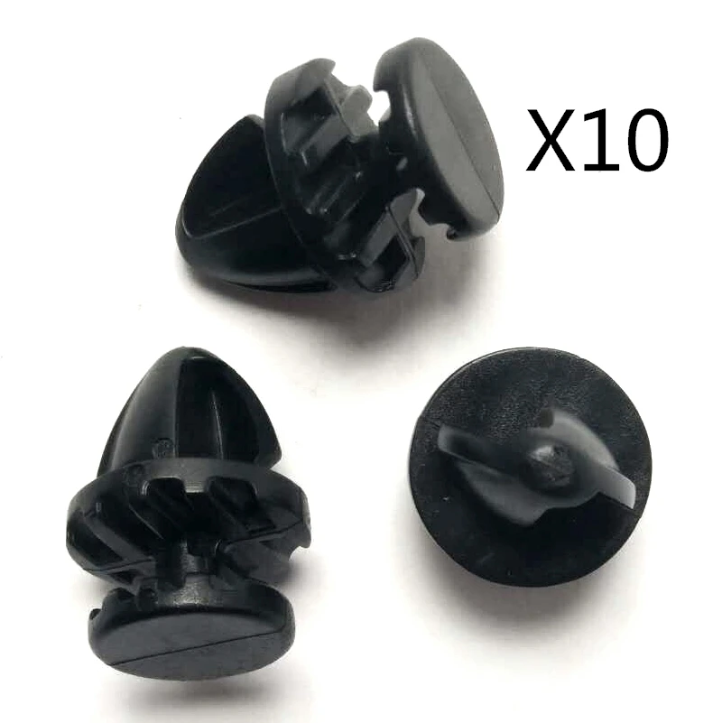 

10x For Range Rover P38 Front Seat Base Fir Tree Fastener Clips- Grey & Long stem