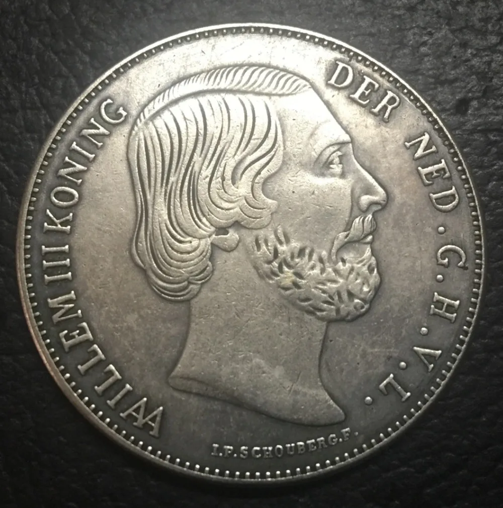 

1818 Netherlands 2.5G-King Willem Silver Plated Copy Special Order Coin