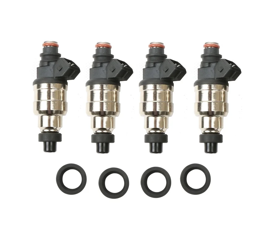 Set of 4 Fuel Injectors 500cc for Honda D16 D18 B16 B18 B20 F22 H22 H22A VTEC Set of 4 Fuel Injectors 500cc for Honda D16 D18 B16 B18 B20 F22 H22 H22A VTEC