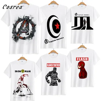 

Endgame Captain America Cosplay Costume Quantum Realm Short Sleeve Summer Men's T Shirt Superhero Iron Man Shirt Women