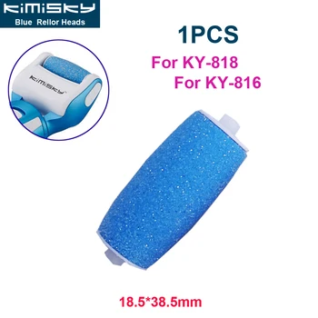 

KIMISKY KY838 BLUE Foot care tool Pedicure tools Electric Foot File Roller Head Pies callus Dead skin remover 18.5*48.5MM