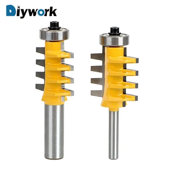 

DIYWORK Conical Tenon Cutter Carpenter Woodworking Tools Milling Cutters Rail Reversible Finger Joint Glue Router Bit