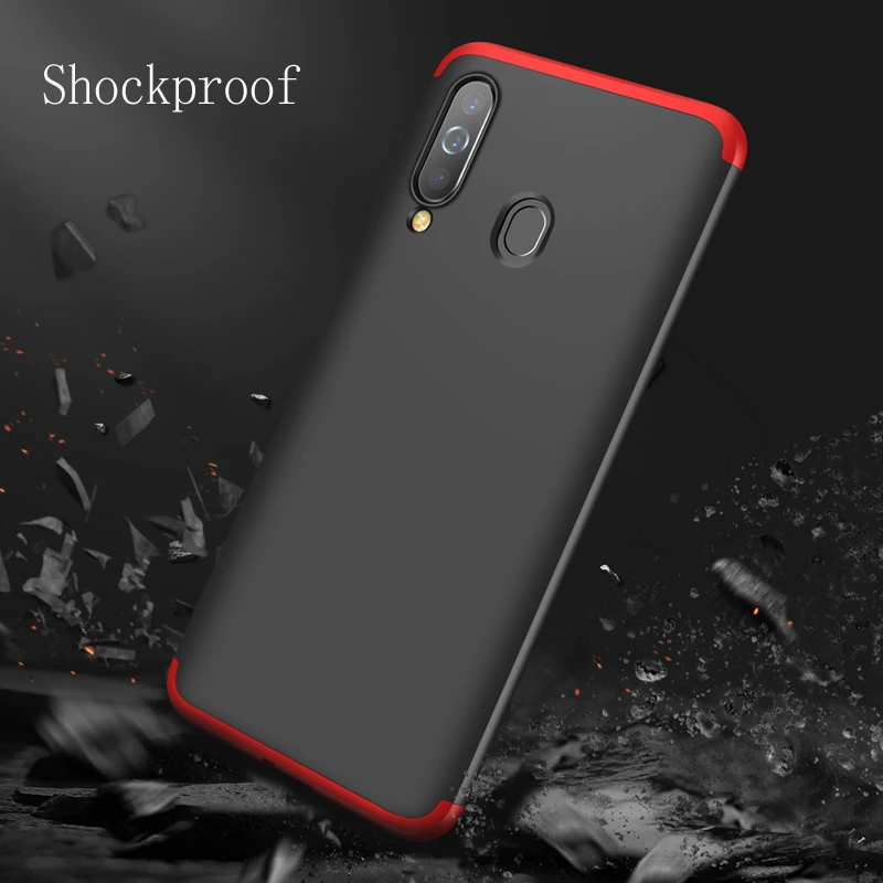 3 in 1 Hard Case For Samsung Galaxy A60 Phone Case Full Protection Ultra Slim Matte PC Back Cover For Samsung A60 Shockproof