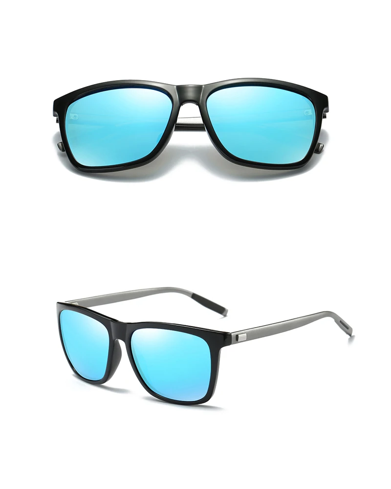 Ezreal брендовые классические Поляризованные Солнцезащитные очки для женщин Для мужчин для вождения черный квадрат Рамка очки мужской