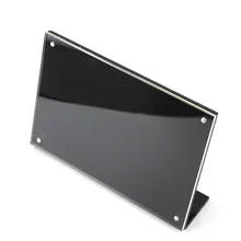 15*10 см 10 шт. A6 акриловая магнитная L стойка каркаса этикетка тег имени Бумага Настольный держатель плакат Дисплей стойки черный T5mm