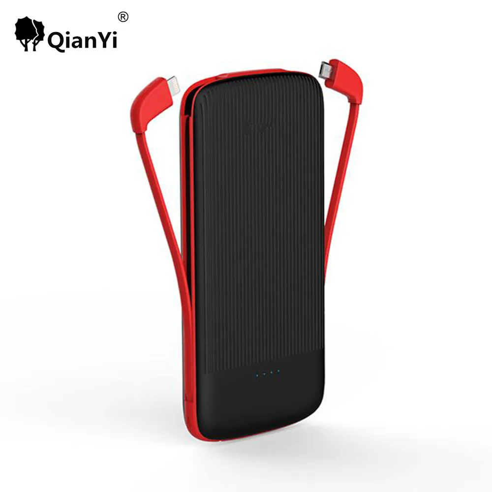 QianYi New 20000mAh Stripe Design Power Bank Backup Battery External