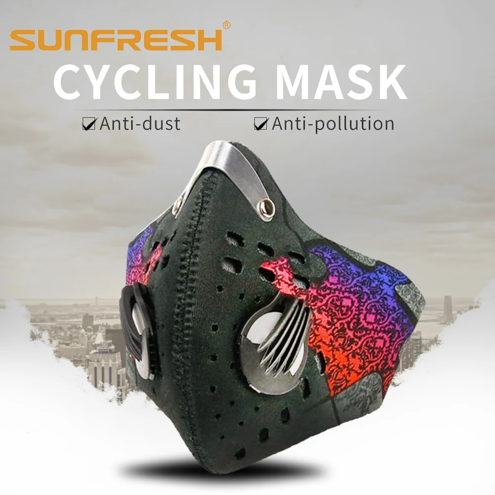 

Fashion dust mask Riding mouth cover unisex cycling masks cover filter Anti-cold mask Half face men & women running breathable