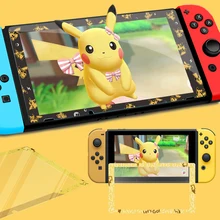 Для nintendo Switch NS консоль Экран протектор Закаленное Стекло игра детская футболка с принтом "Let's Go Пикачу Иви красочный ультра Protetor с пленочным покрытием