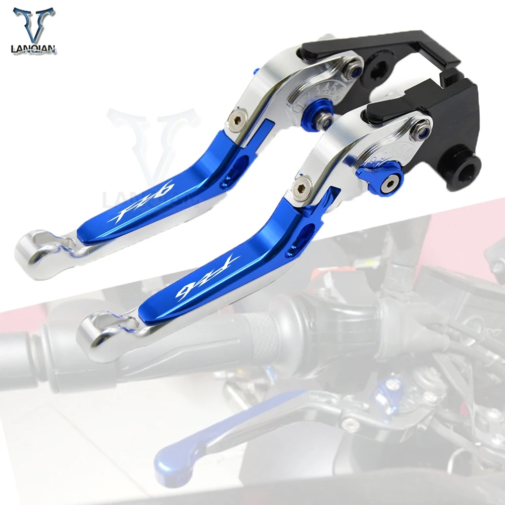 

LOGO FZ6 CNC Motorcycle Adjustable Brake Clutch Levers handlebar For Yamaha FZ6 FAZER 2004-2010 FZ6R 2009-2015 MT07/10 2014-2016