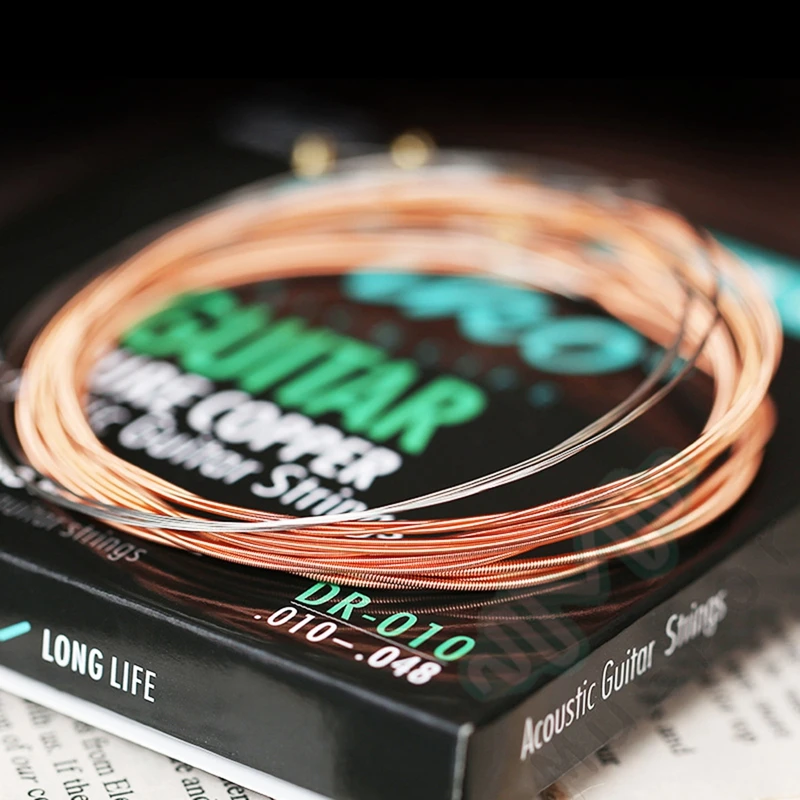 ZIKO DR 010 012 Acoustic Guitar Strings Membrane Copper Stringsin